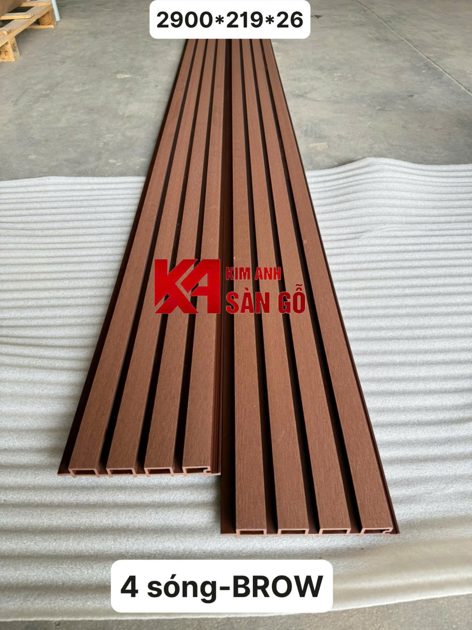 Tấm Ốp Lam Sóng Ngoài Trời GR-03 Brown